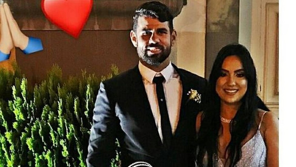 عکس دیگو کاستا و همسرش