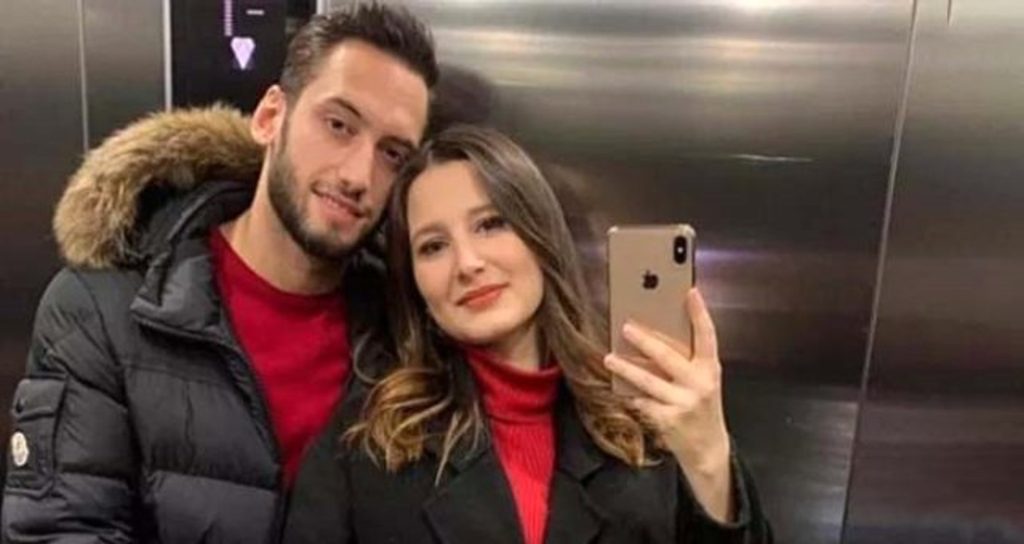 عکس هاکان چالهان اوغلو و همسرش