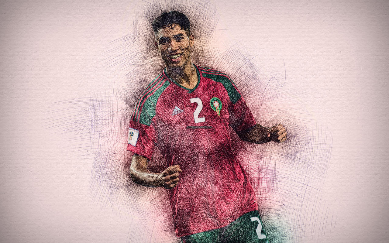 wallpaper for phone Achraf Hakimi