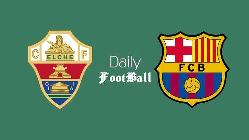 خلاصه تیم فوتبال بارسا مقابل الچه