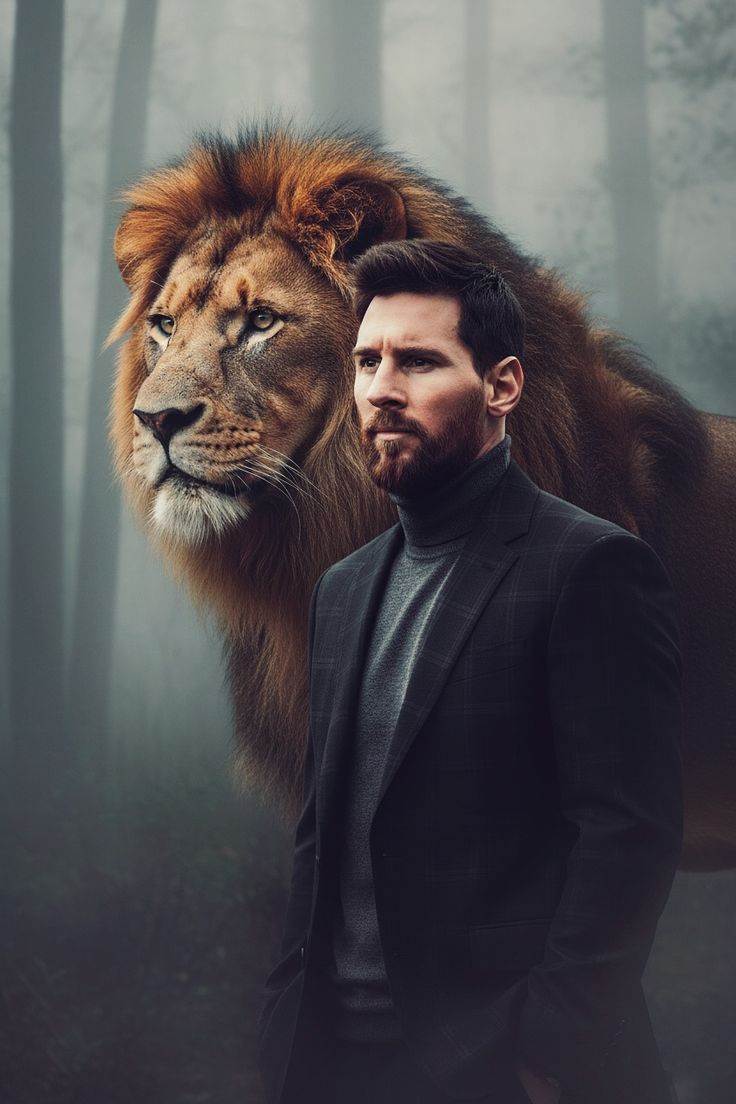 عکس مسی با شیر عکس مسی با شیر