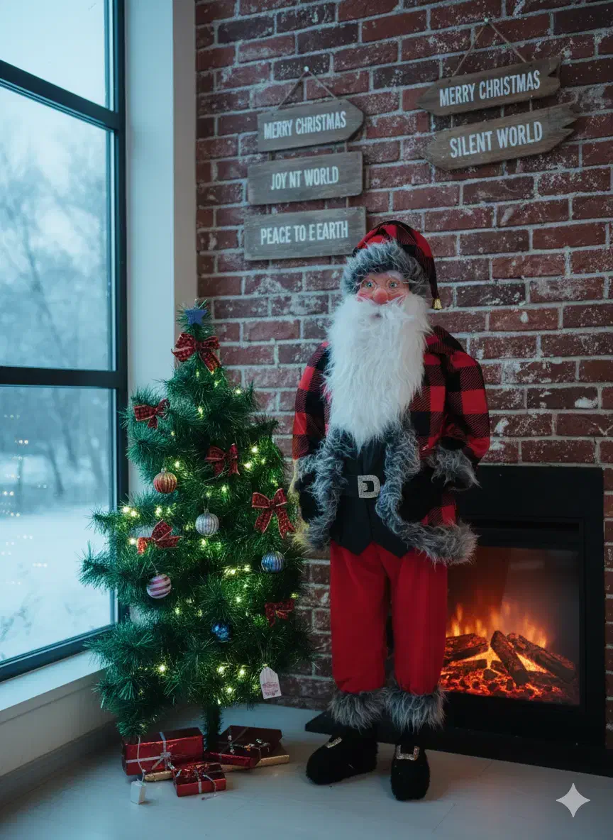 درخت کریسمس و بابانوئل