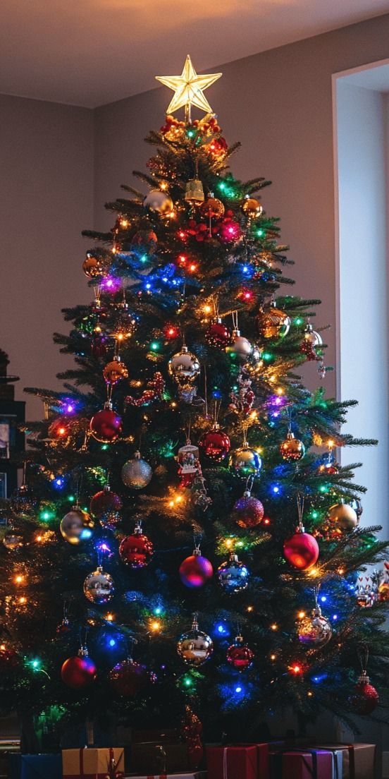 درخت کریسمس رنگی