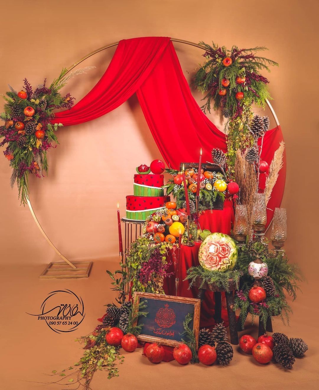 سفره آرایی شب چله برای عروس سفره آرایی شب چله برای عروس