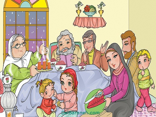 نقاشی شب یلدا نقاشی شب یلدا